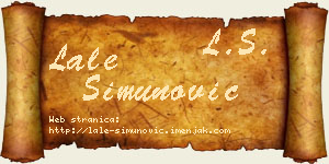 Lale Simunović vizit kartica